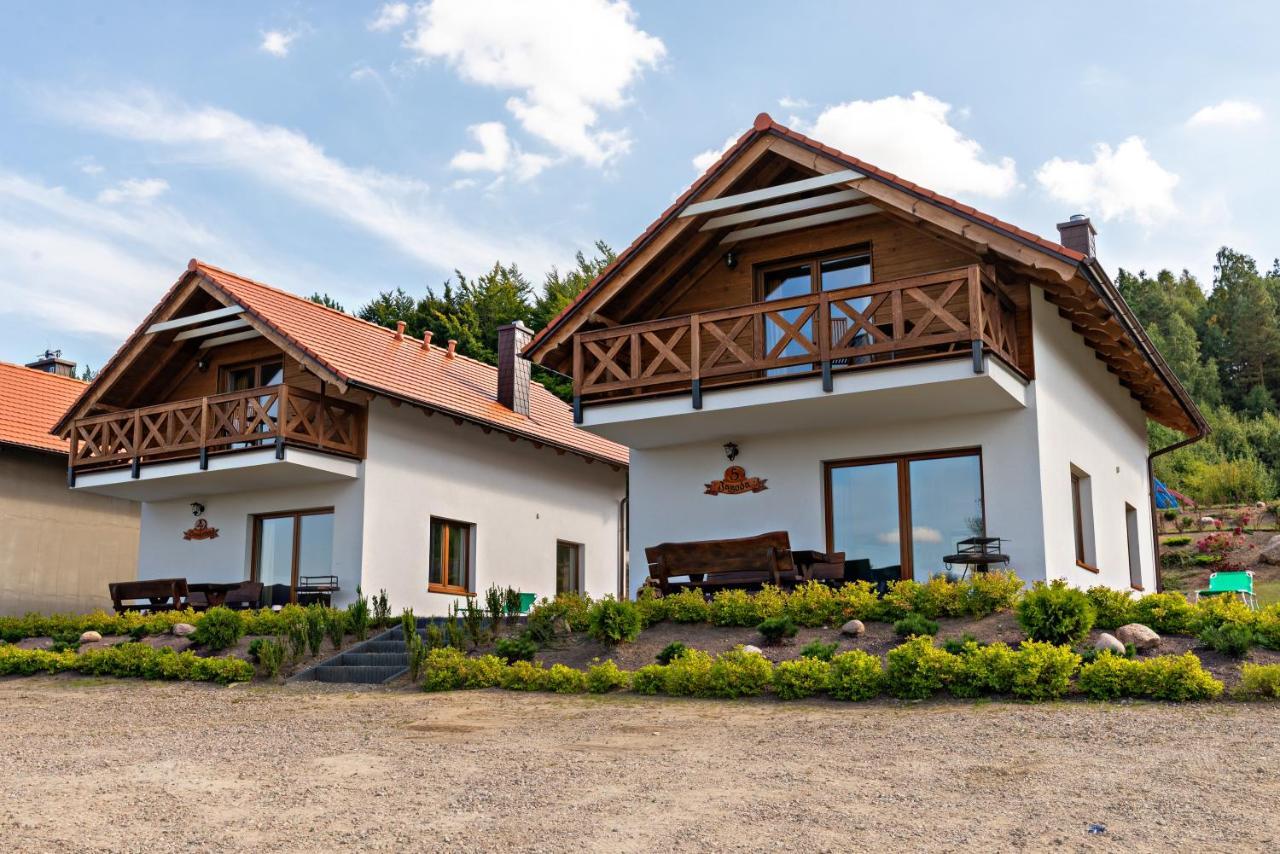 Malinowe Wzgórze domki 90 m2 z sauną i balią Krzeszna Exterior foto